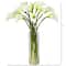 20" Mini Calla Lily Silk Flower Arrangement in Vase